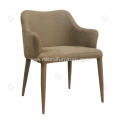 Khaki imported microfiber leather dining chairs